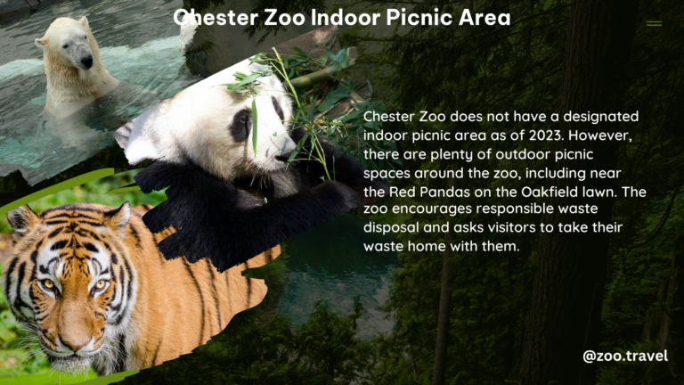 chester zoo indoor picnic area