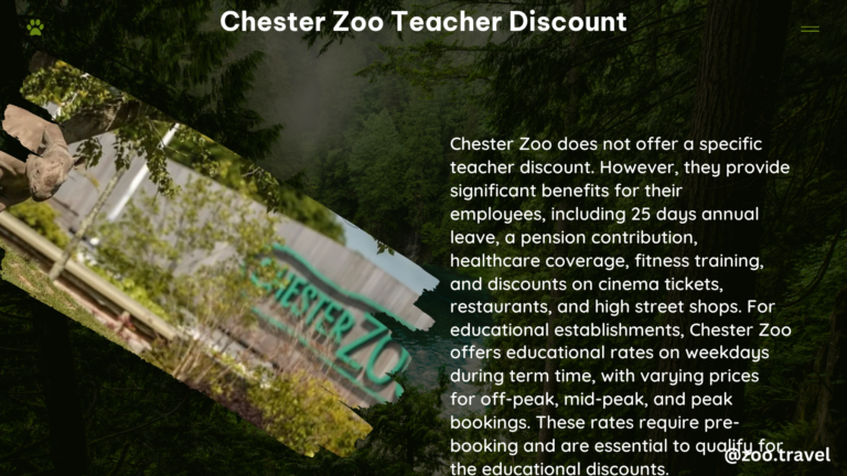 chester zoo teacher discount