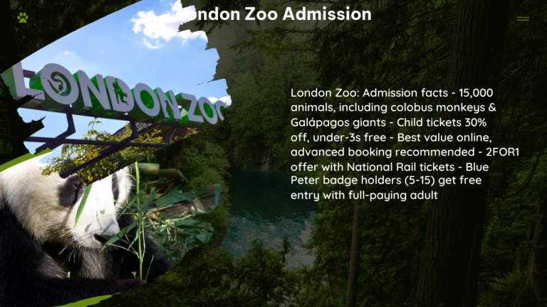 london zoo admission