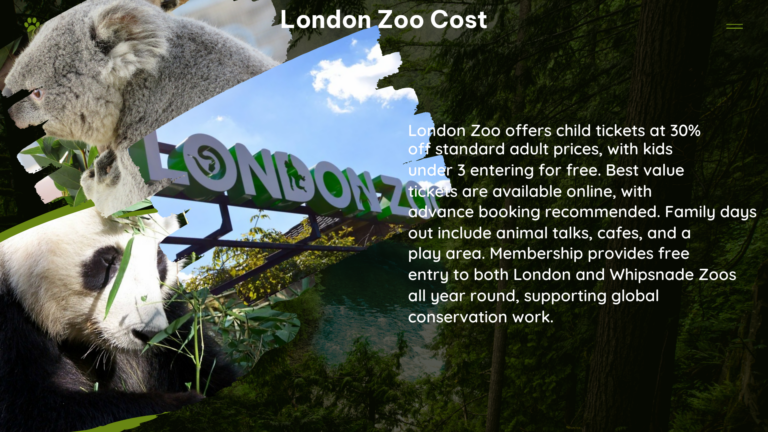 london zoo cost