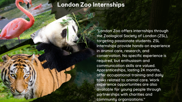 london zoo internships