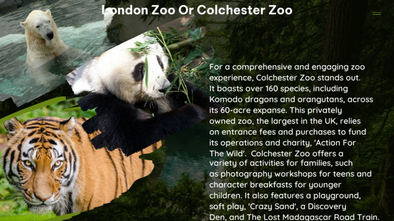 london zoo or colchester zoo