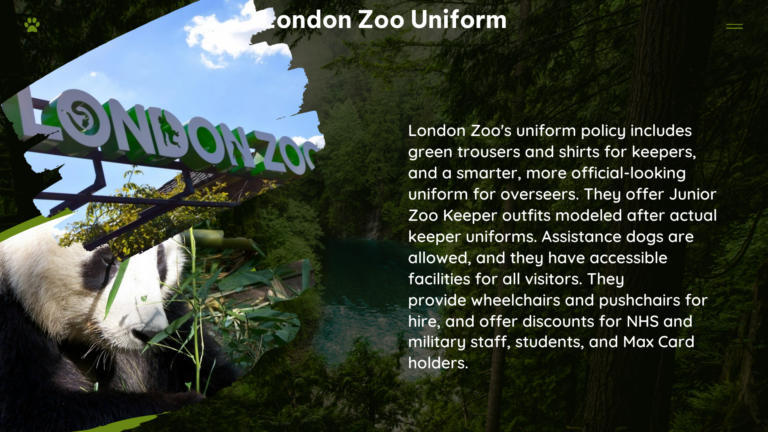 london zoo uniform