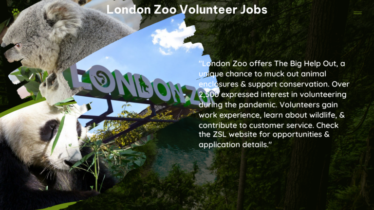 london zoo volunteer jobs