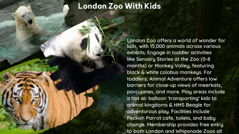 london zoo with kids