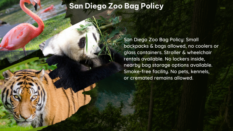 san diego zoo bag policy