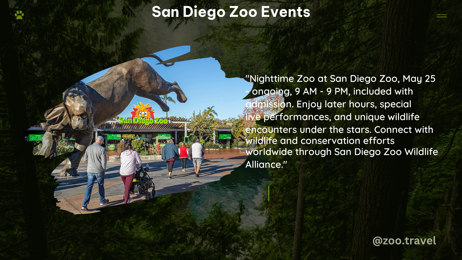 san diego zoo events