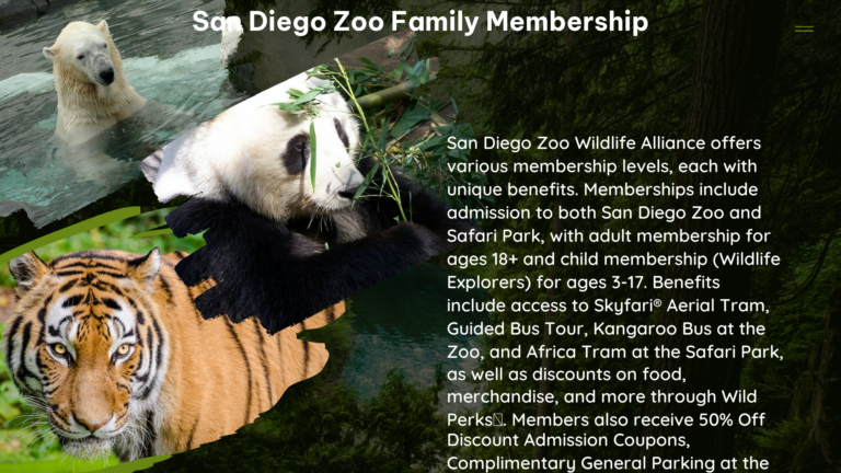 san diego zoo family membership