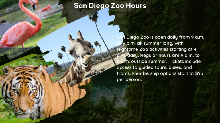 san diego zoo hours