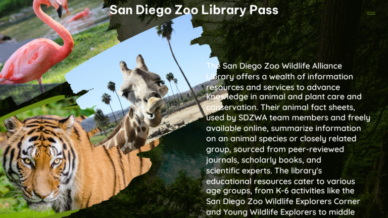 san diego zoo library pass