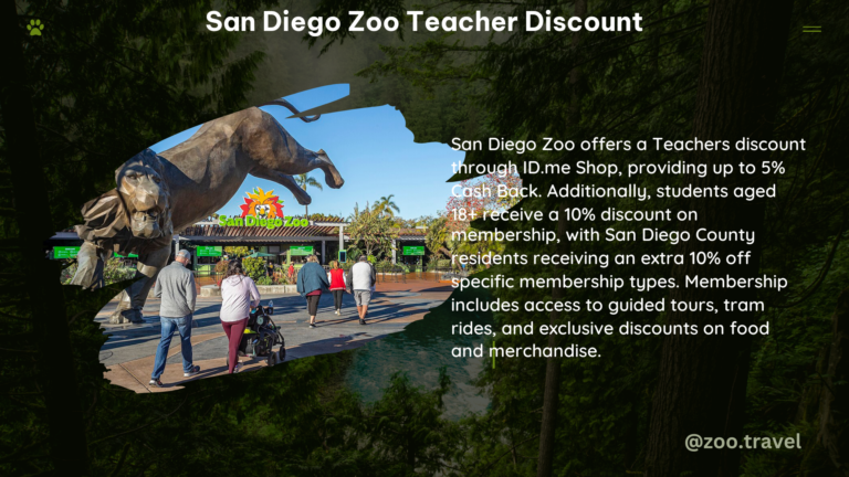 san diego zoo teacher discount