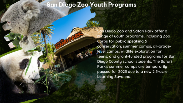 san diego zoo youth programs