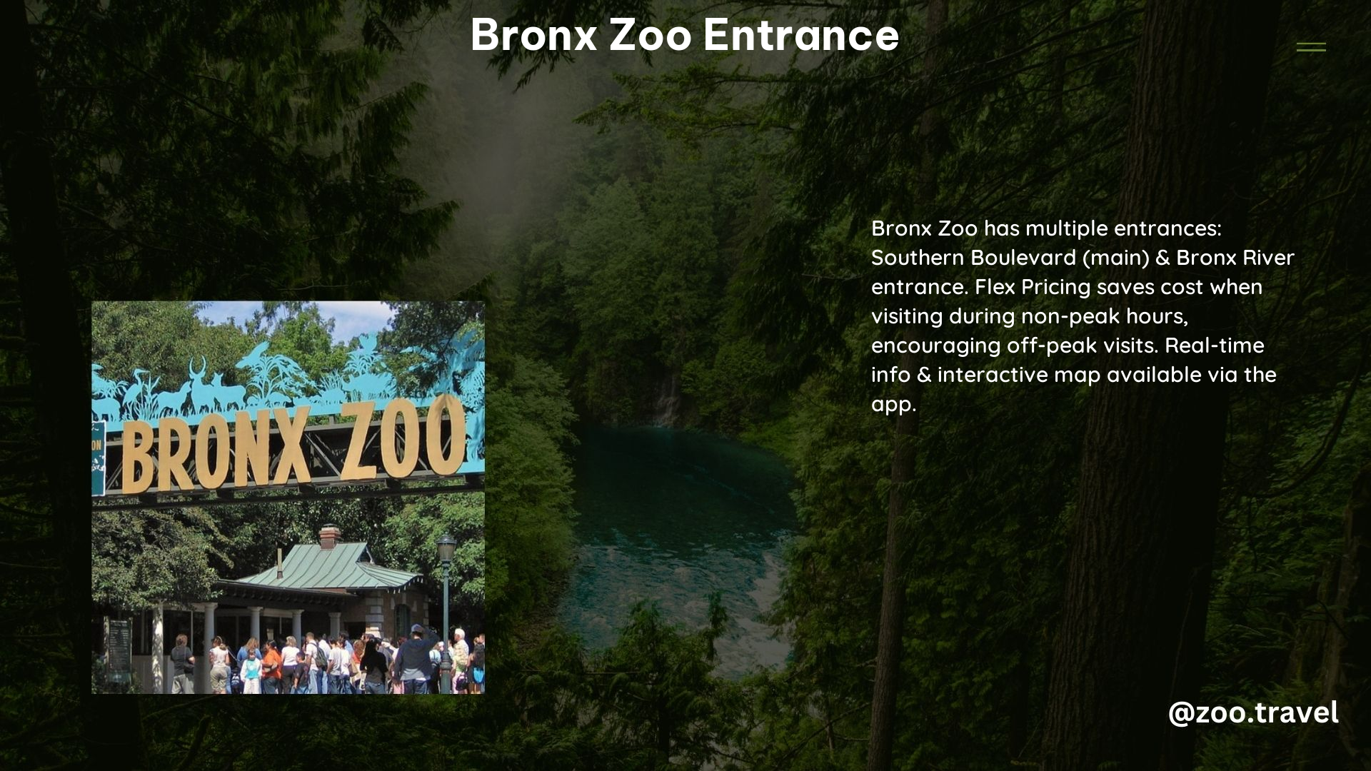 Bronx Zoo Entrance