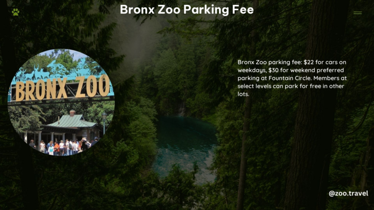 Bronx Zoo Parking Fee