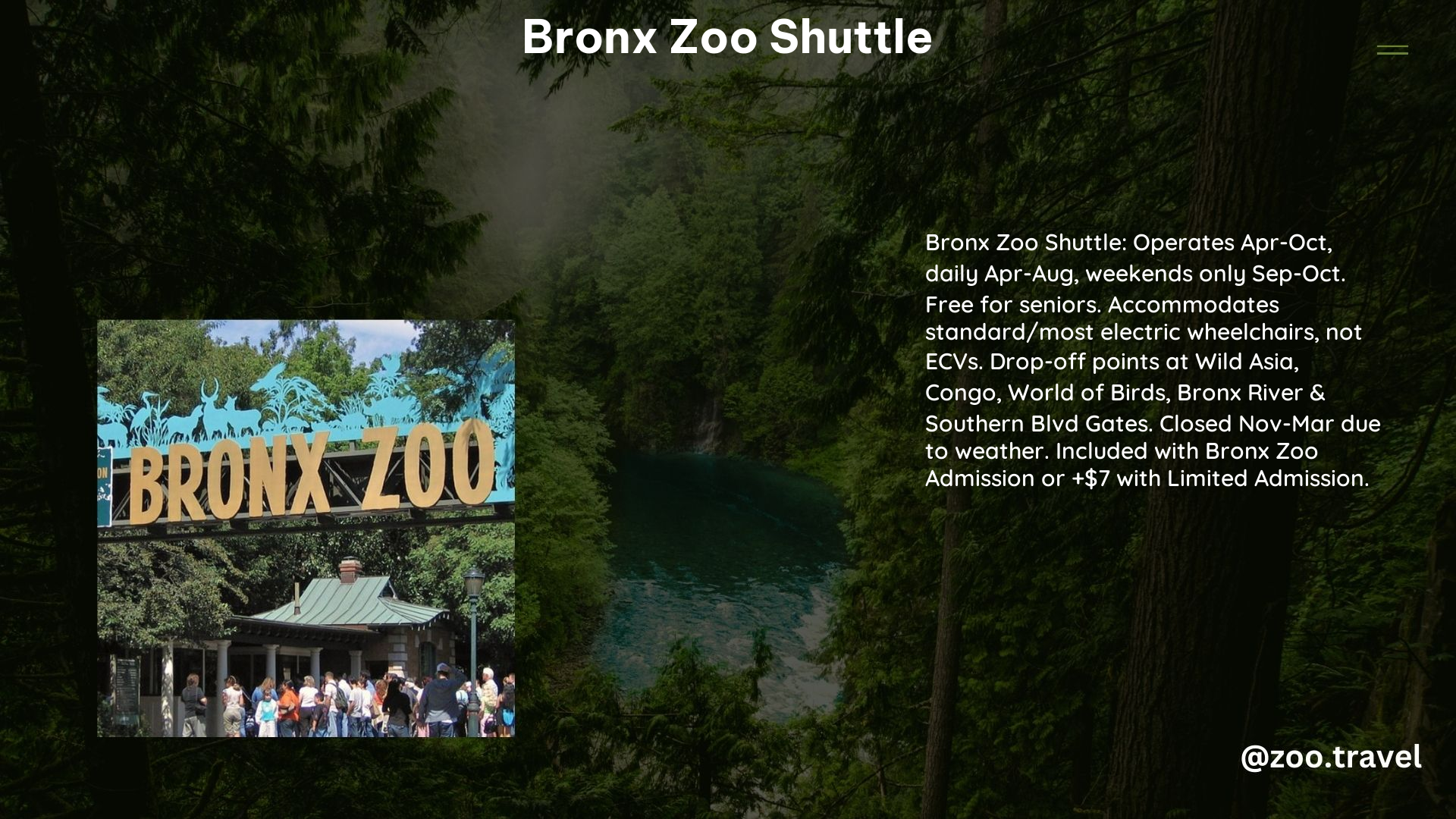 Bronx Zoo Shuttle