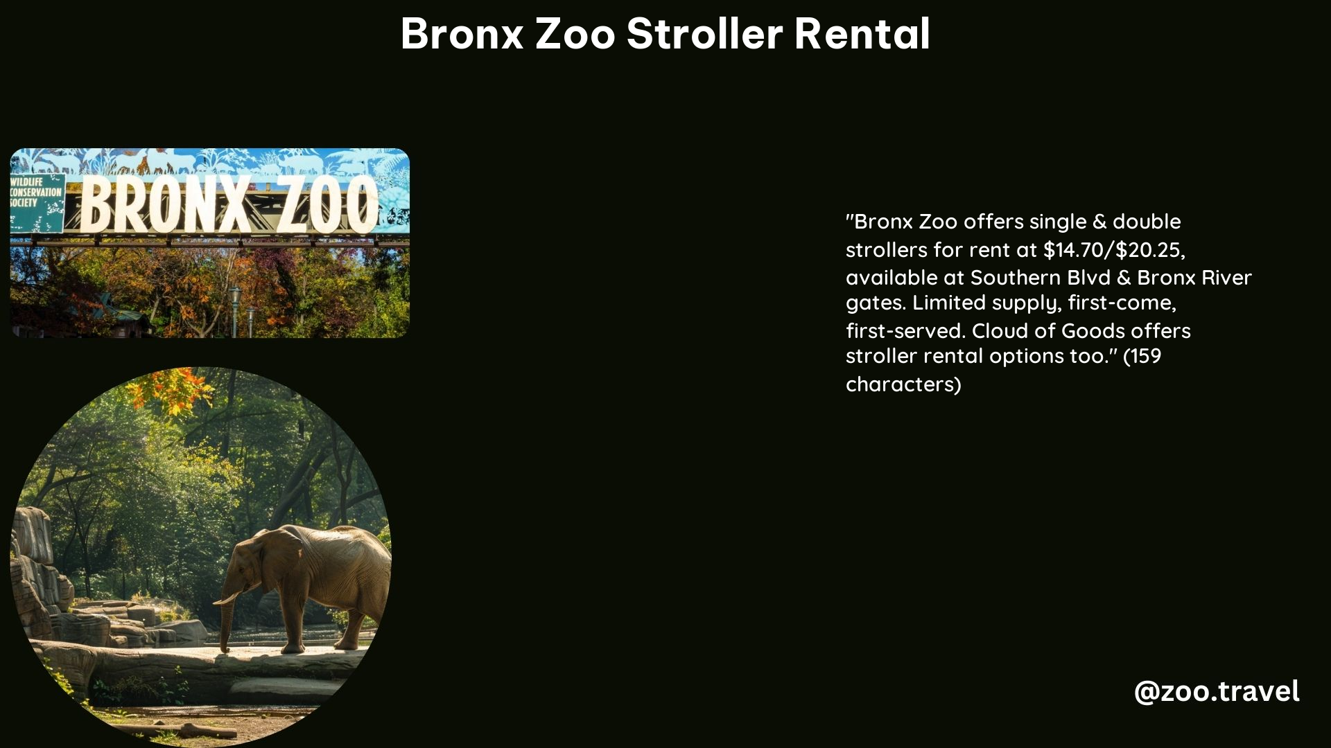 Bronx Zoo Stroller Rental