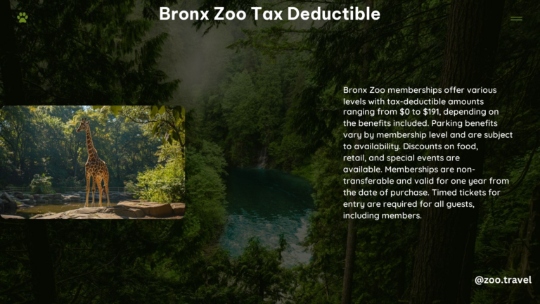Bronx Zoo Tax Deductible