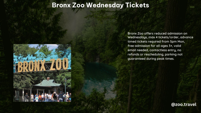 Bronx Zoo Wednesday Tickets