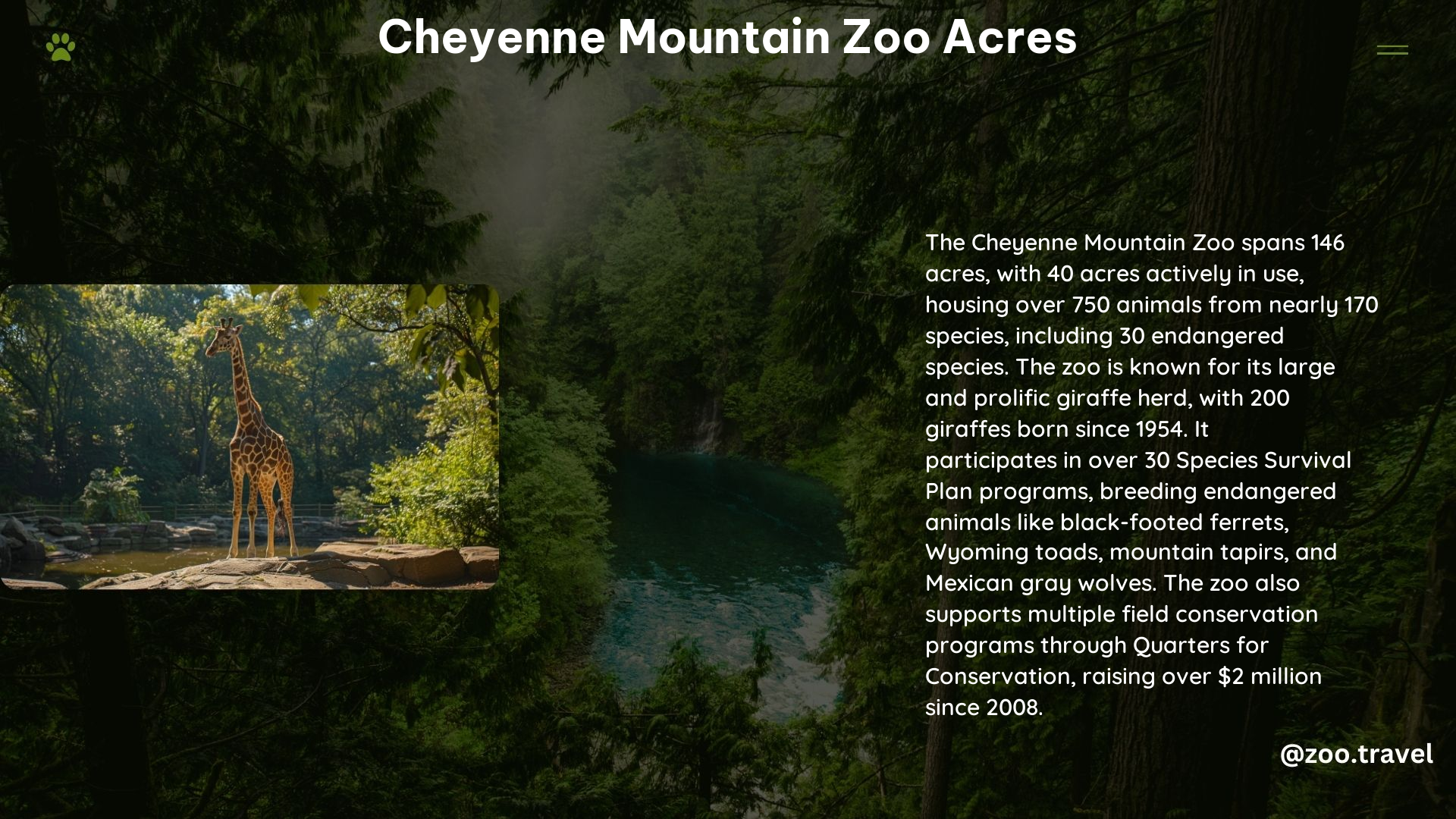 Cheyenne Mountain Zoo Acres