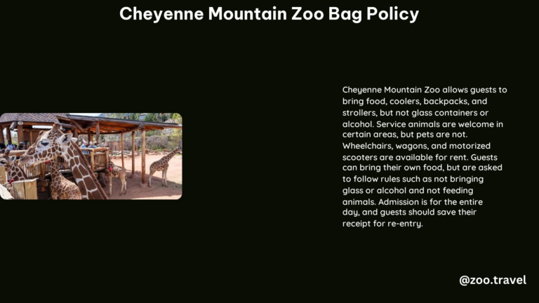 Cheyenne Mountain Zoo Bag Policy