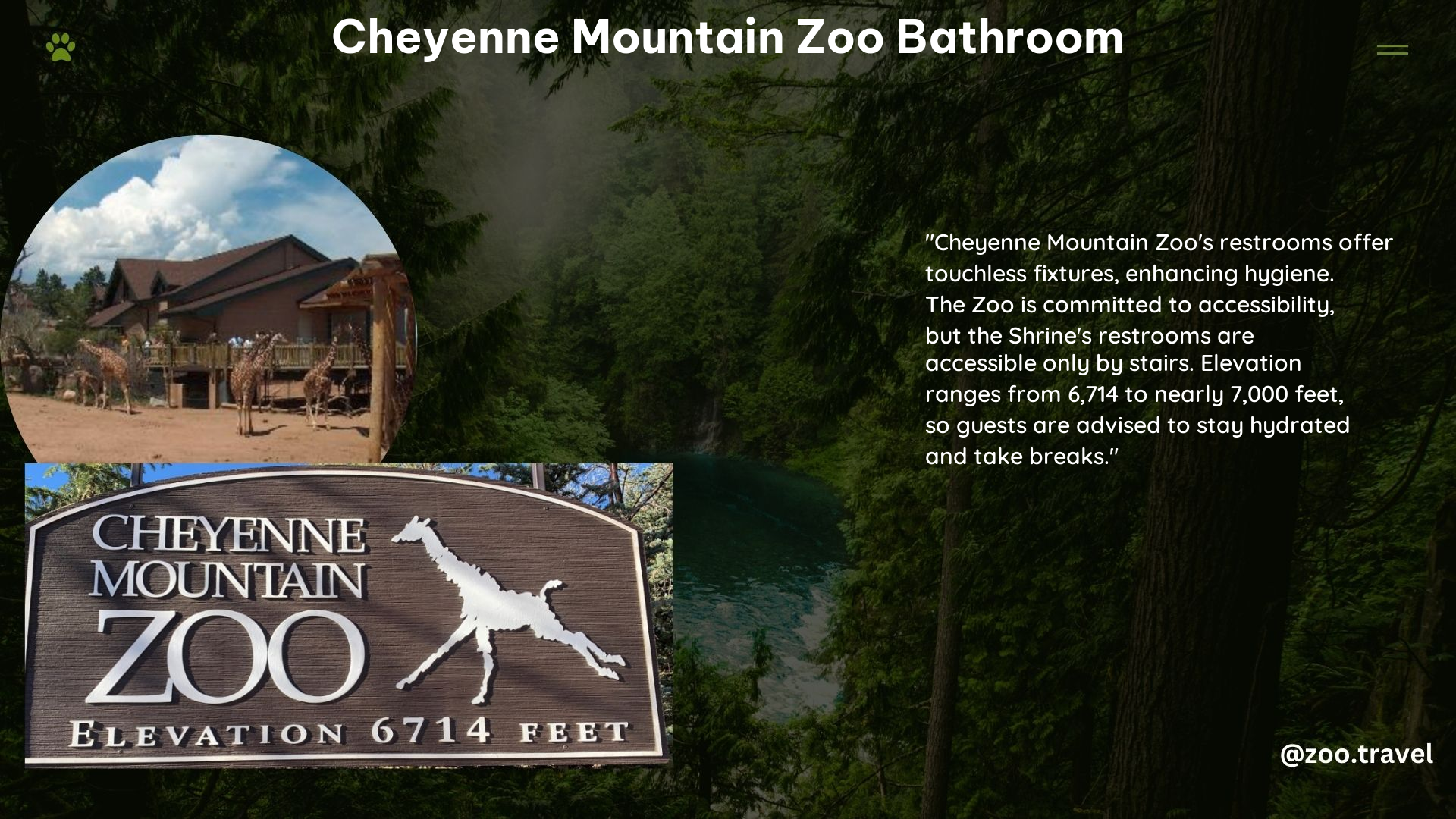 Cheyenne Mountain Zoo Bathroom