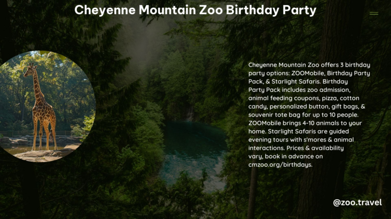 Cheyenne Mountain Zoo Birthday Party