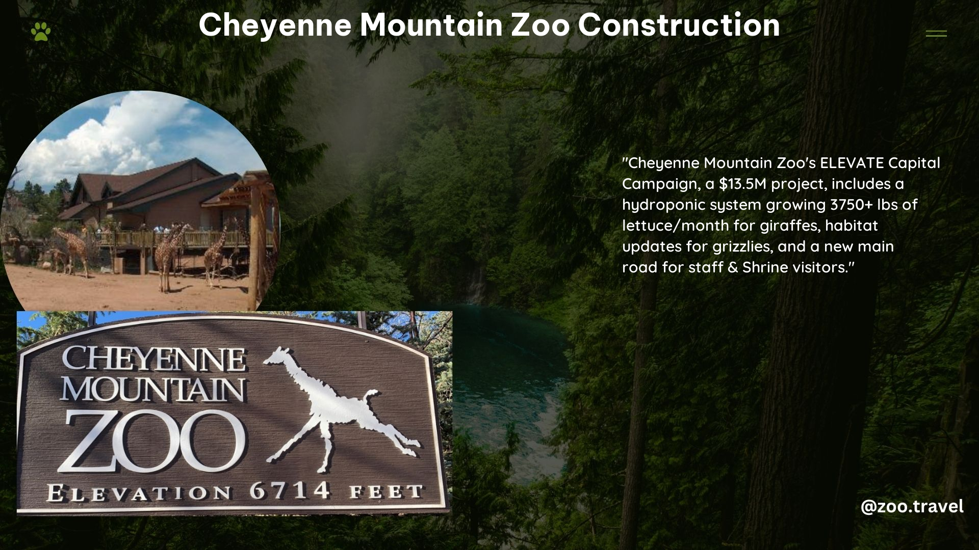 Cheyenne Mountain Zoo Construction