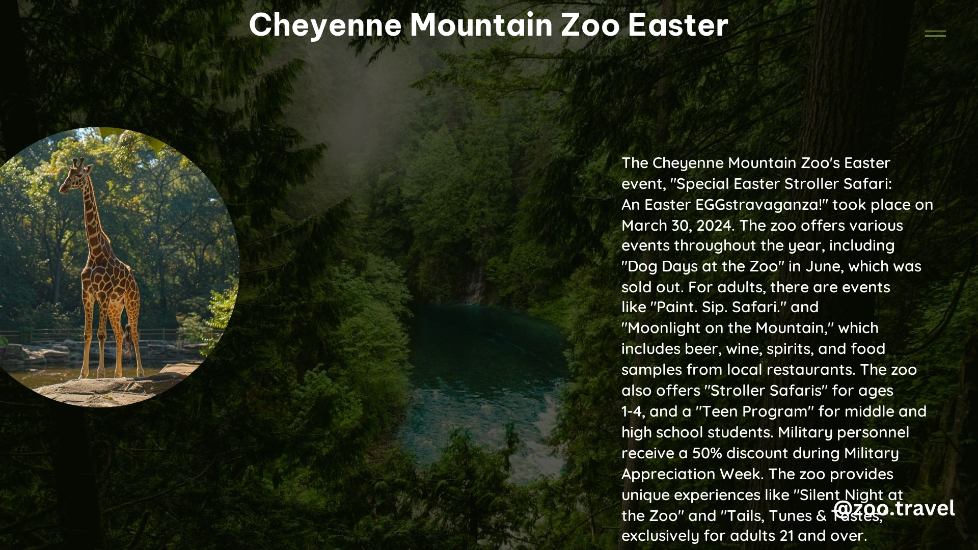 Cheyenne Mountain Zoo Easter