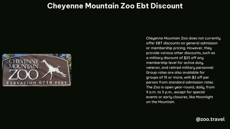 Cheyenne Mountain Zoo Ebt Discount