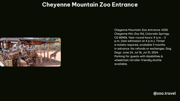 Cheyenne Mountain Zoo Entrance