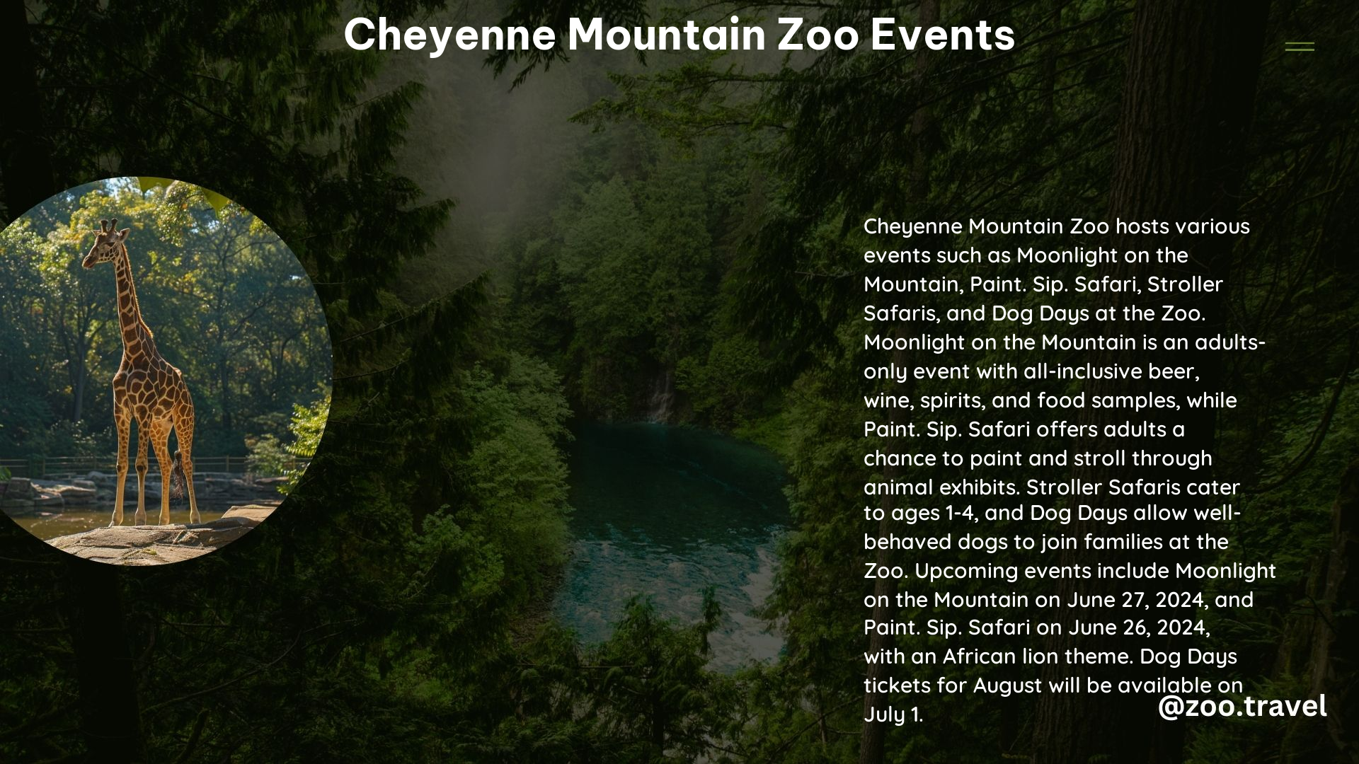 Cheyenne Mountain Zoo Events