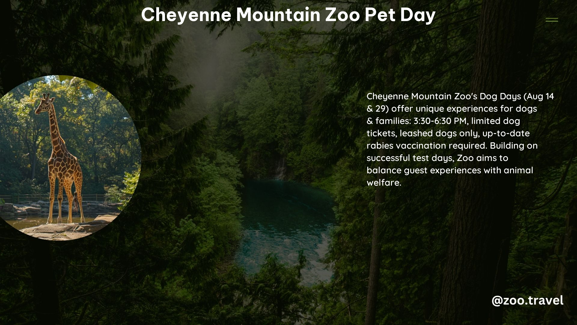 Cheyenne Mountain Zoo Pet Day