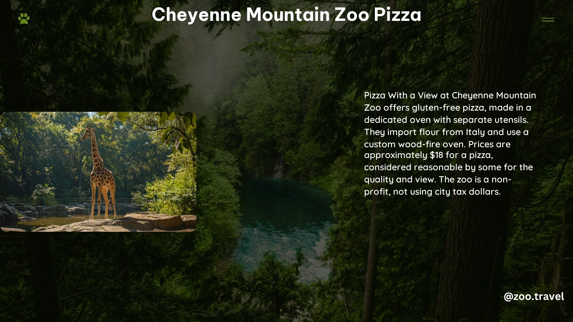 Cheyenne Mountain Zoo Pizza