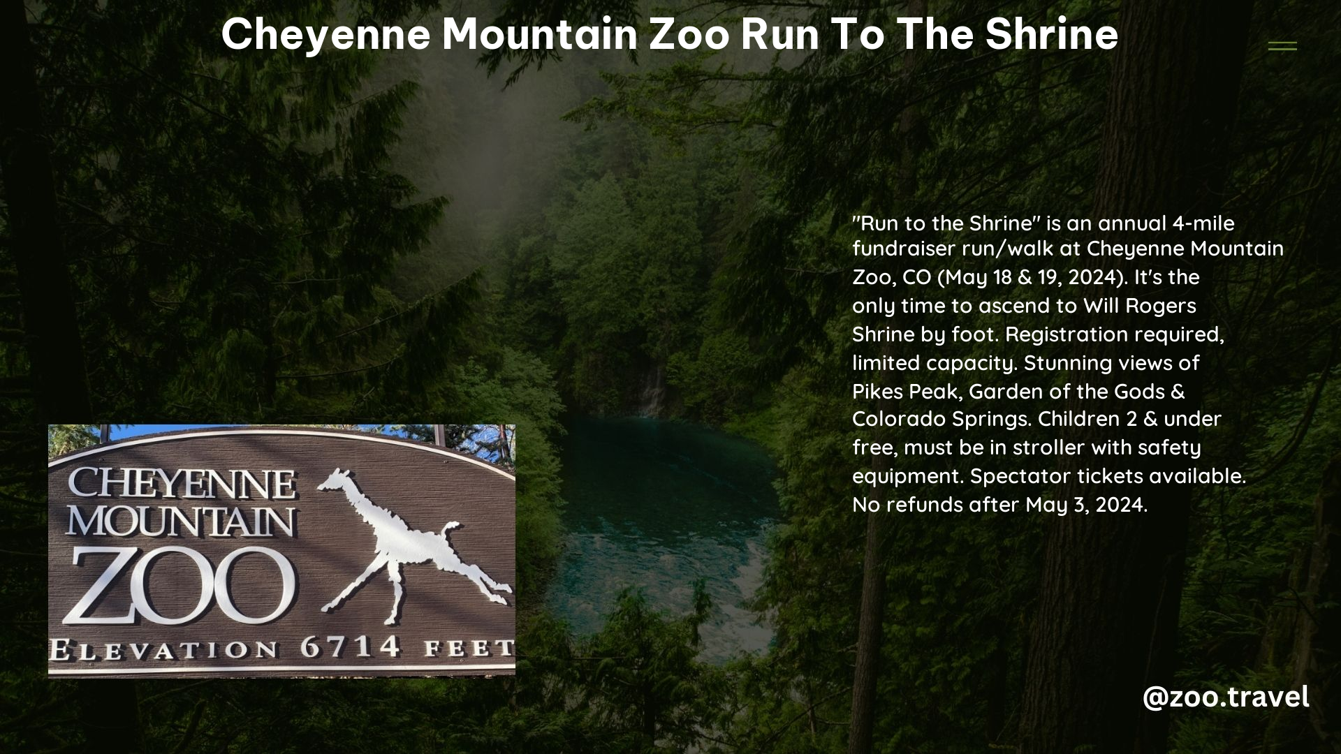 Cheyenne Mountain Zoo Run to the Shrine