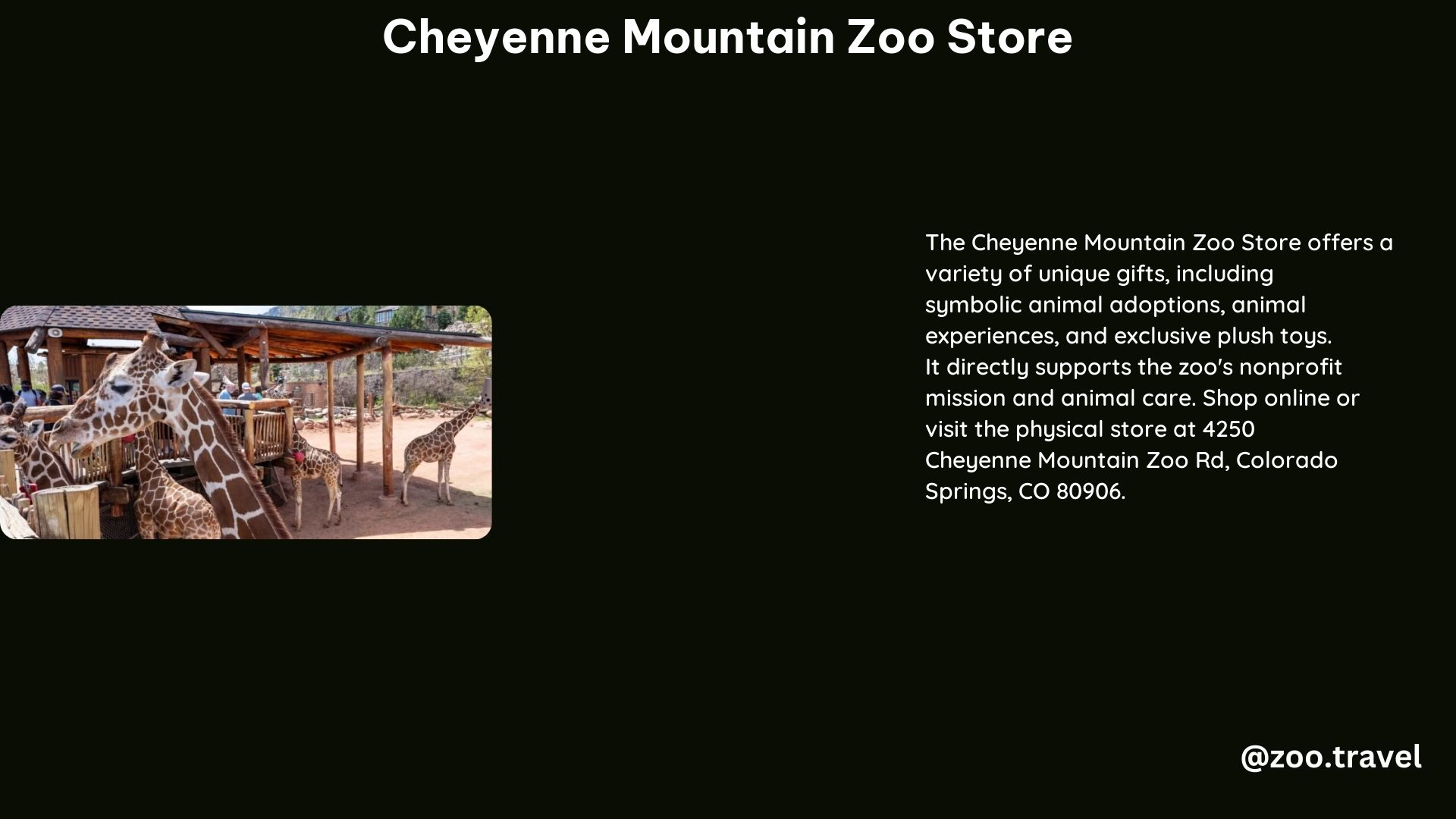 Cheyenne Mountain Zoo Store