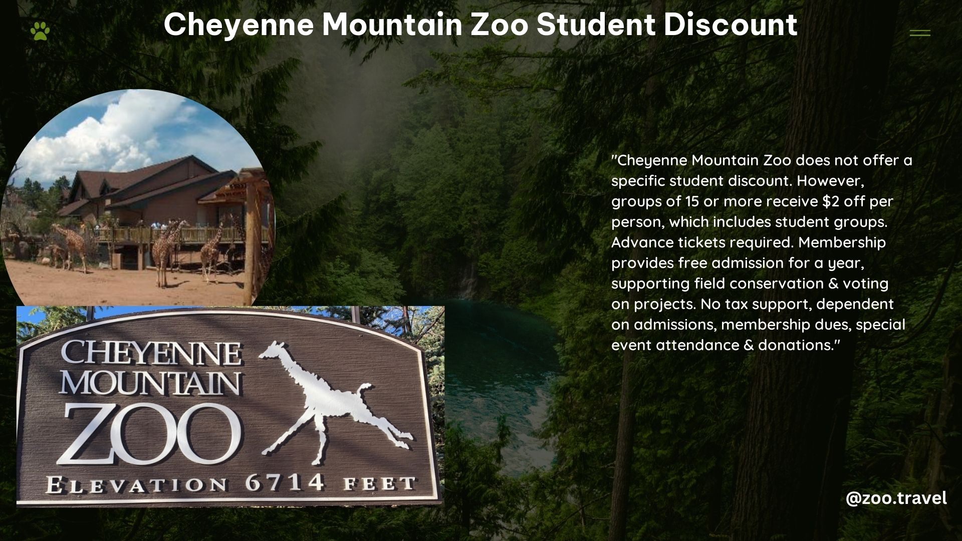 Cheyenne Mountain Zoo Student Discount