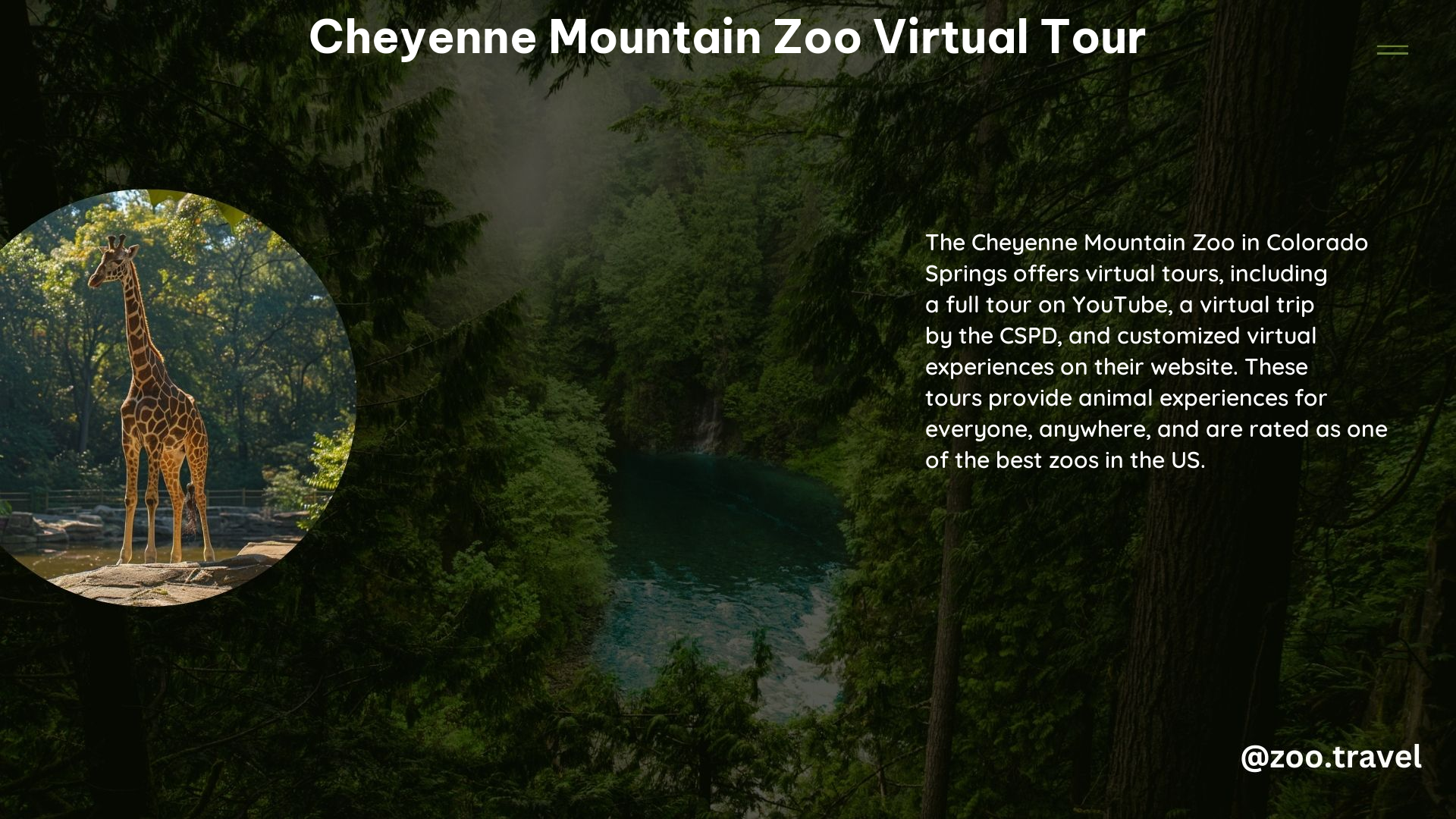 Cheyenne Mountain Zoo Virtual Tour