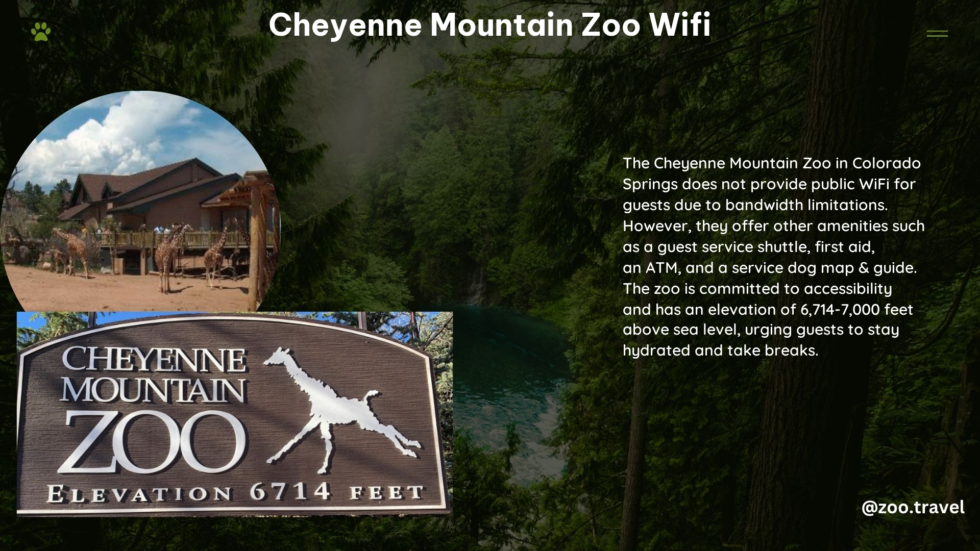 Cheyenne Mountain Zoo WiFi