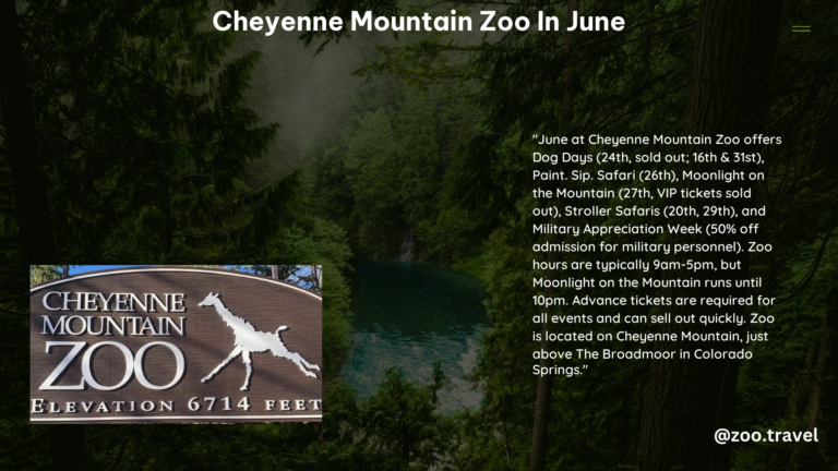 Cheyenne Mountain Zoo in June