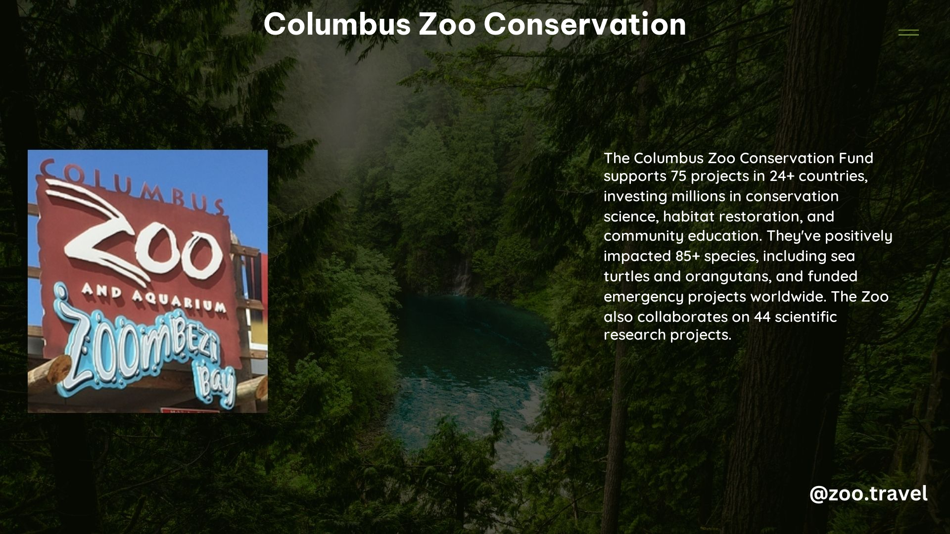 Columbus Zoo Conservation