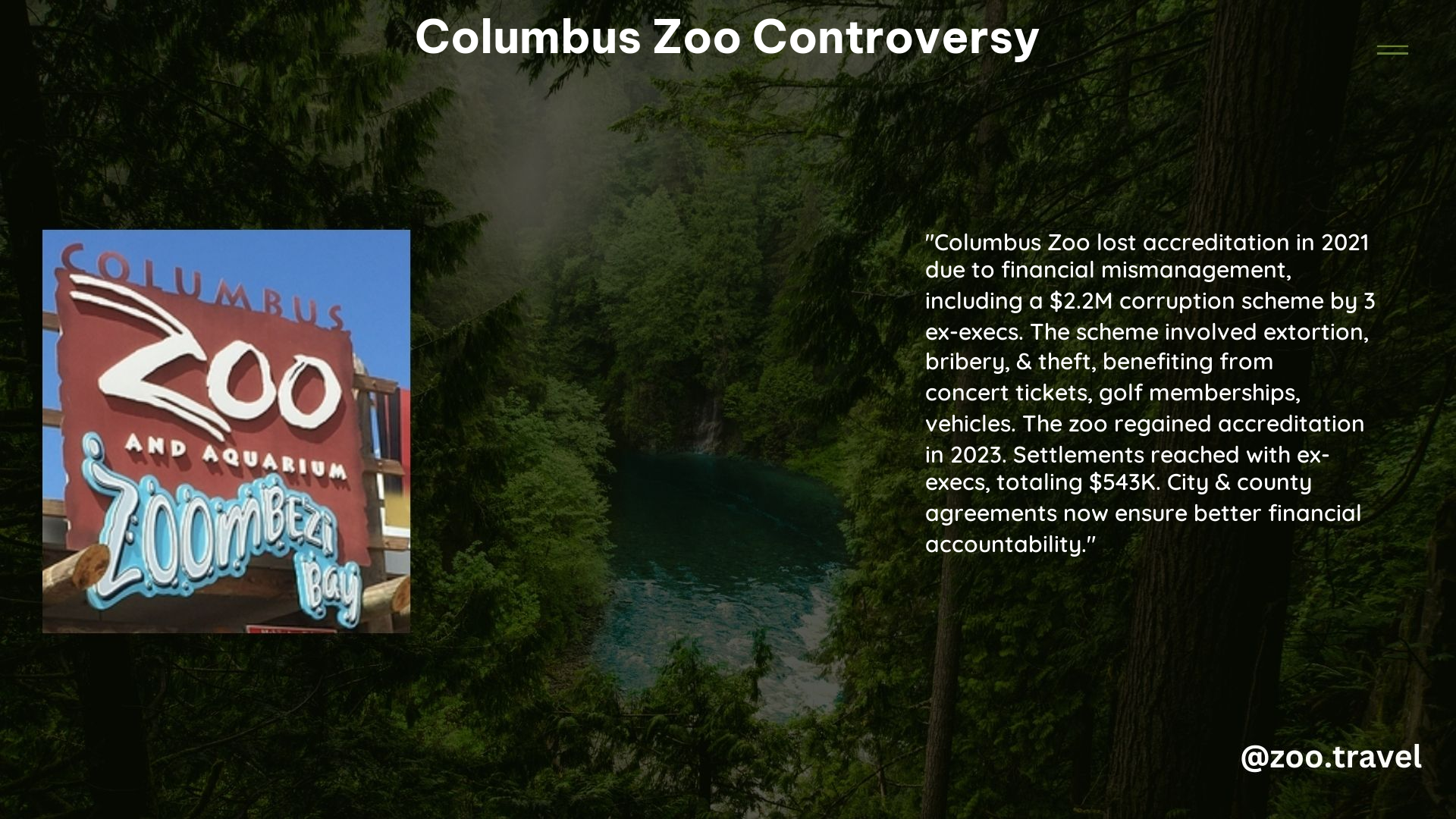 Columbus Zoo Controversy