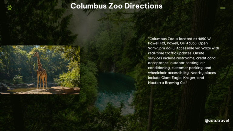 Columbus Zoo Directions