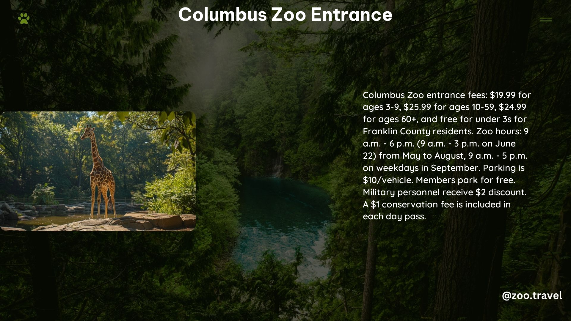 Columbus Zoo Entrance