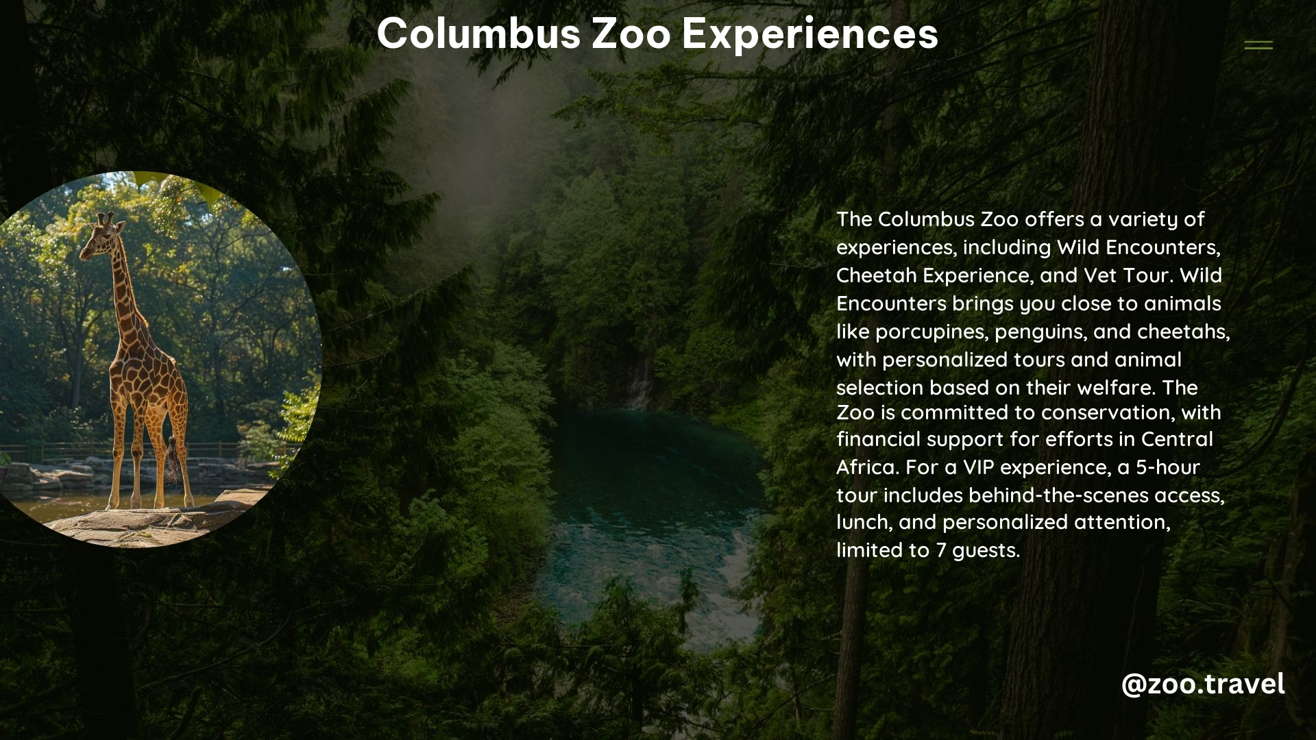 Columbus Zoo Experiences