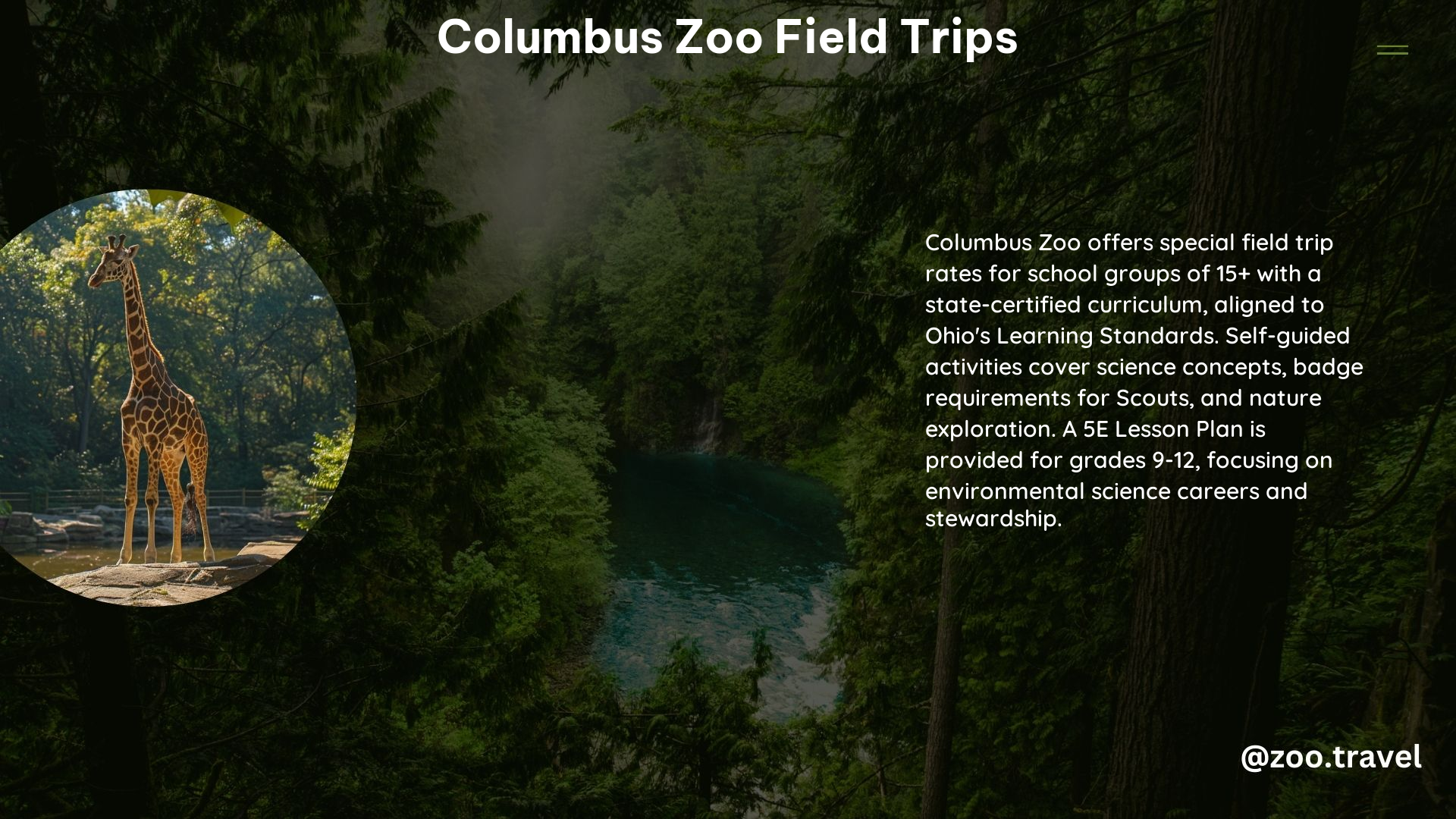 Columbus Zoo Field Trips