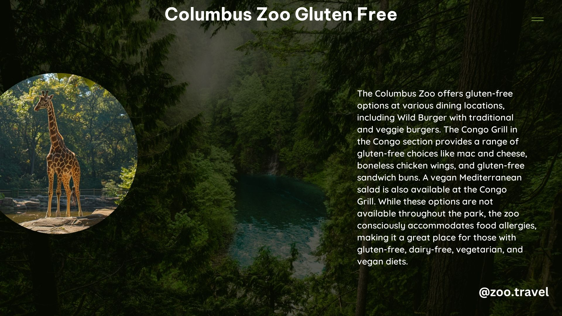 Columbus Zoo Gluten Free