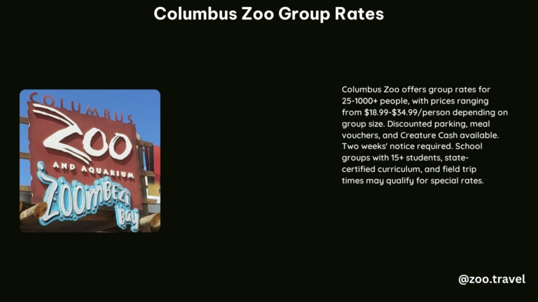 Columbus Zoo Group Rates