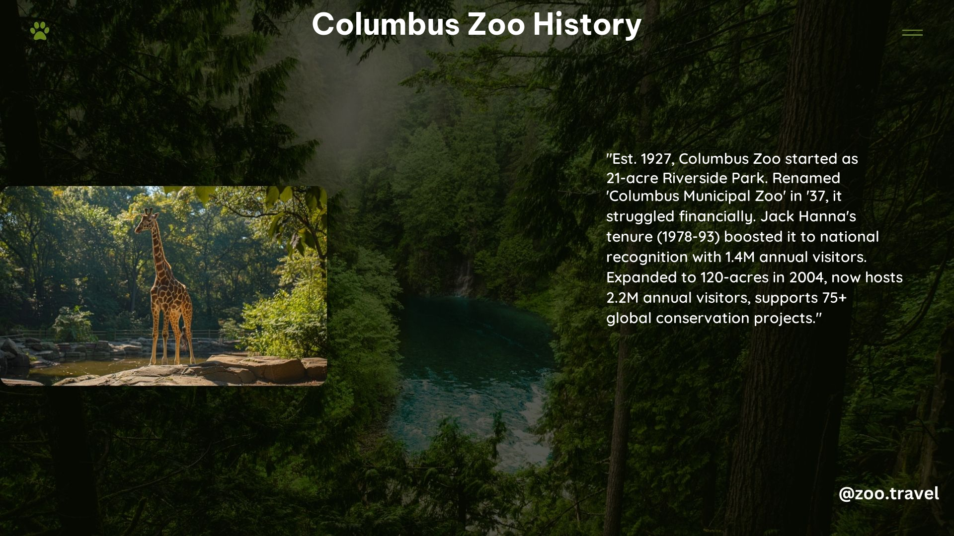 Columbus Zoo History