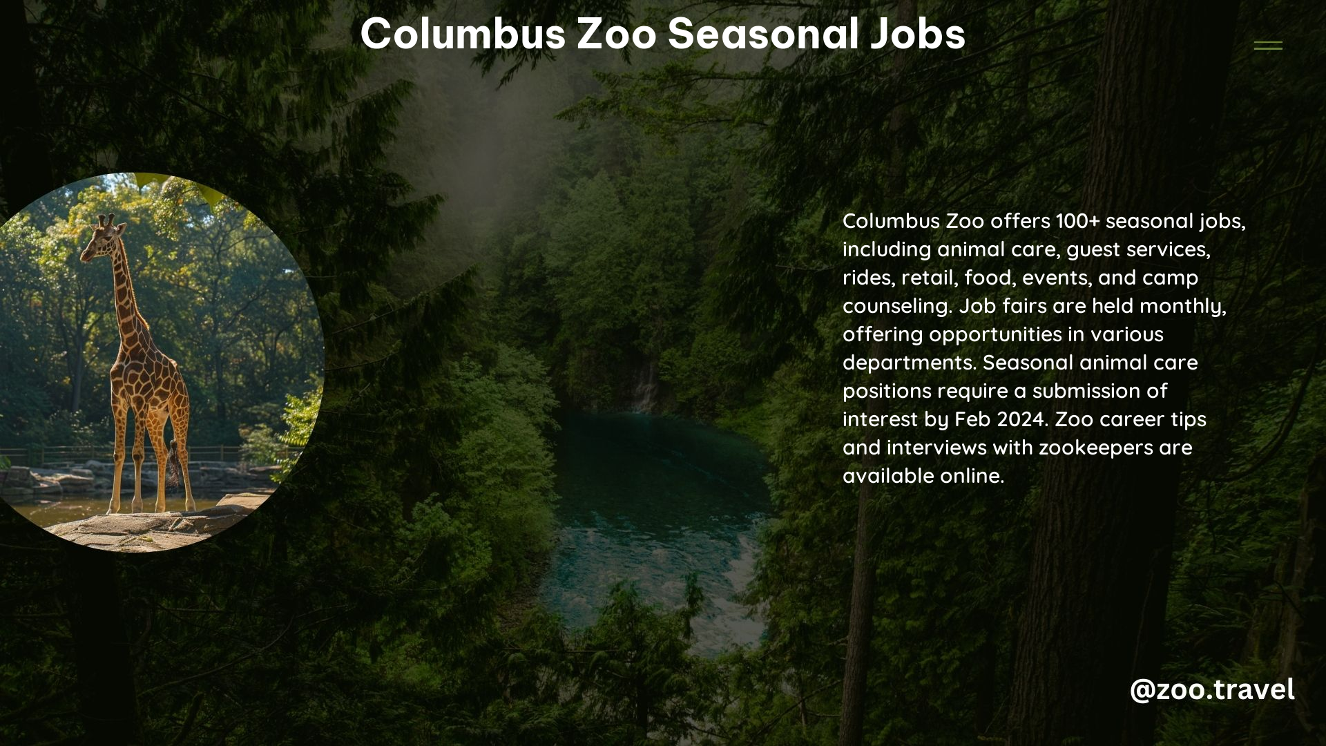 Columbus Zoo Seasonal Jobs