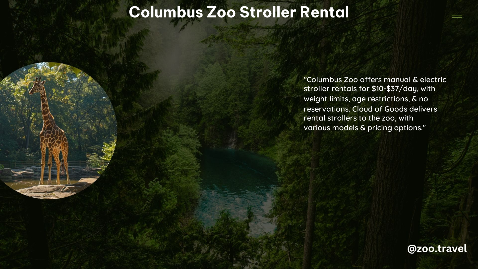 Columbus Zoo Stroller Rental